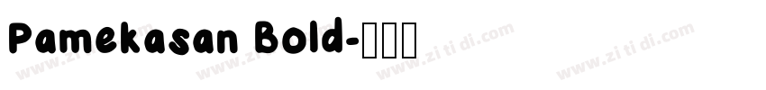 Pamekasan Bold字体转换